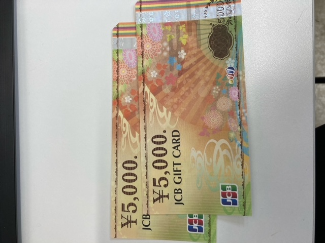 金券：JCBギフトカード5000円をお買取り致しました。