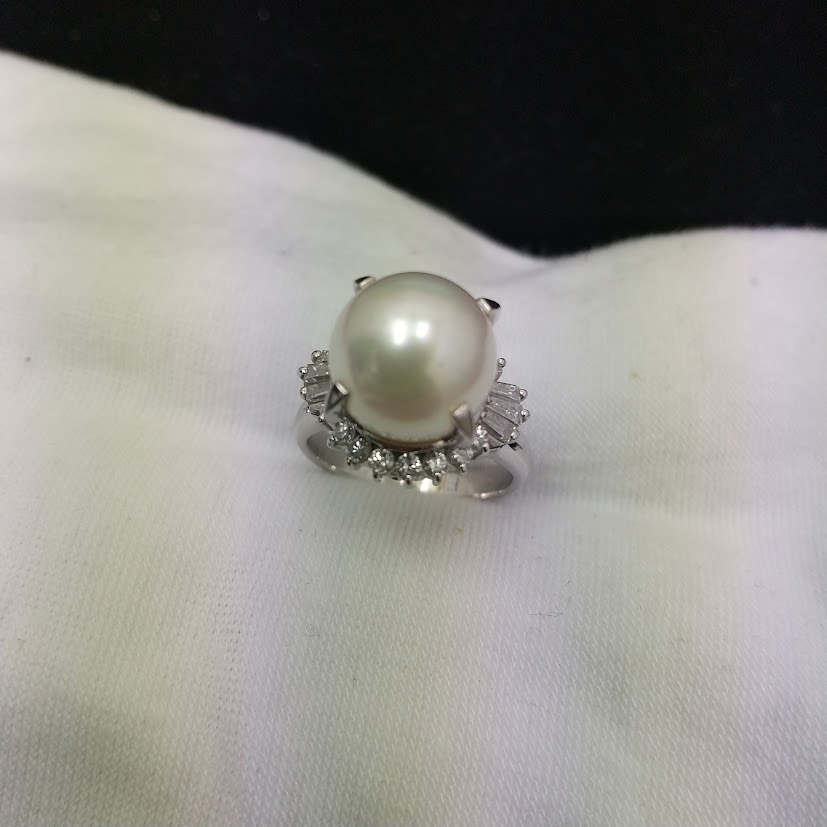 Pt950パールメレダイヤリングをお買取り致しました！
