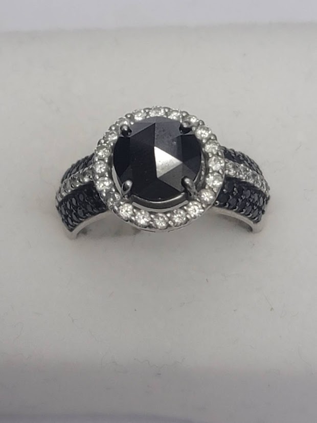 k18WGブラックダイヤリングをお買取り致しました！