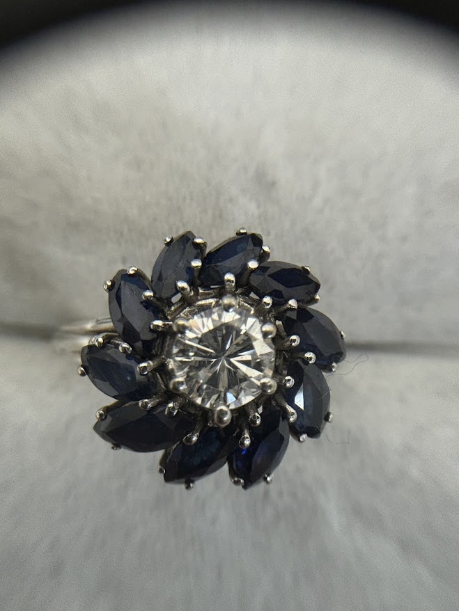 pt900サファイヤダイヤリングをお買取り致しました！